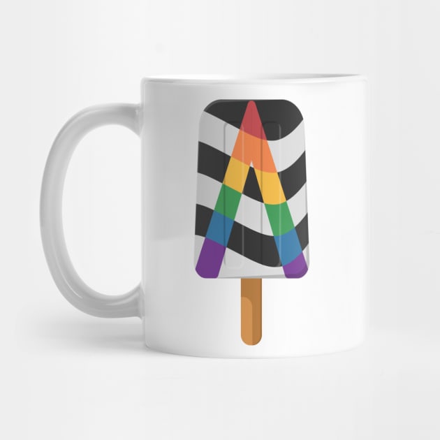 Cute LGBT Ally Pride Flag Popsicle by LiveLoudGraphics